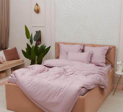 Постельное белье "Sofi de Marko" Моне (лиловый) Страйп Сатин, 1,5 спальный