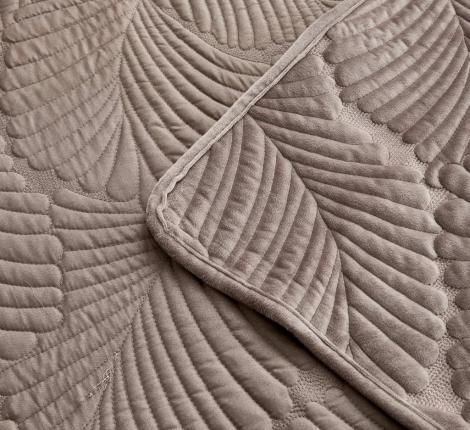 Покрывало "Sofi de Marko" Ноэль (бежевый) Велюр, 160х220