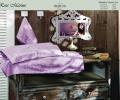 Комплект полотенец со стразами 30x50-50x100-75x140 Maison D'or &quot;ROSEMARINE&quot;, фиолетовый