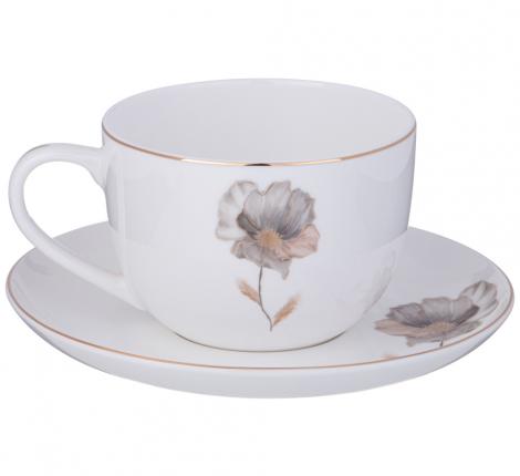 Чайная пара "INSPIRATION" ЗОЛОТОЙ ЦВЕТОК, 380 мл