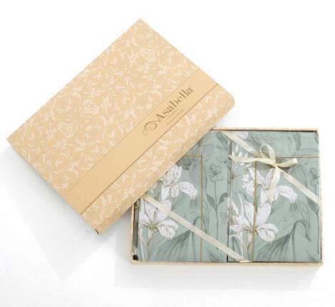 Постельное бельё "Asabella" 2372-6 Сатин, Евро