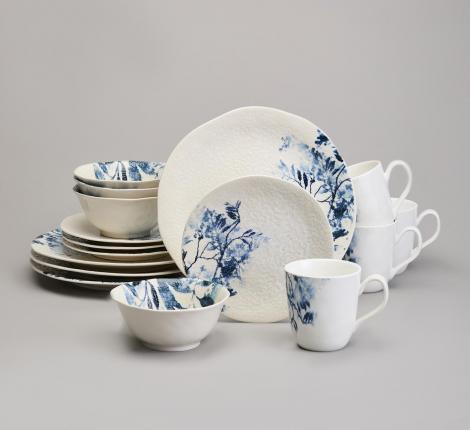 Набор обеденный "FOREST TALE" BLUE на 4 персоны,16 предметов