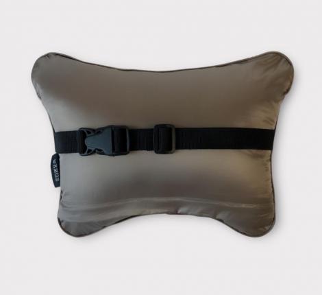 Дорожный плед-пончо пуховый "Travel Cape Plaid Grass" Milk Chocolate, 130х170