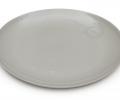 Тарелка овальная "PLATE MEDIUM" (серый) 22,5x20 см, фарфор