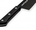 Нож кухонный &quot;Samura SHADOW&quot; Сантоку с покрытием Black-coating 175 мм, ABS пластик
