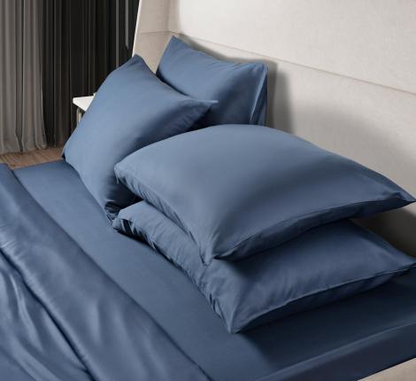 Постельное бельё Sharmes "Bamboo" 2 спальный, темно-синий