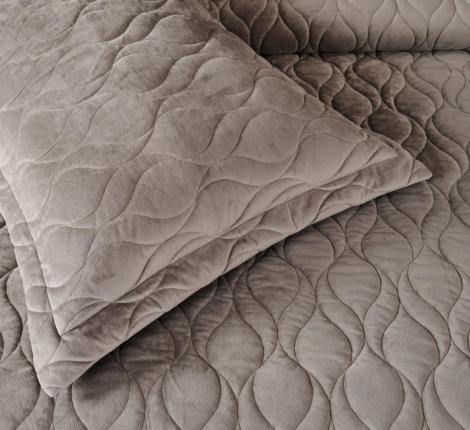 Покрывало "Sofi de Marko" Нобилис (серый) Велюр, 240х280