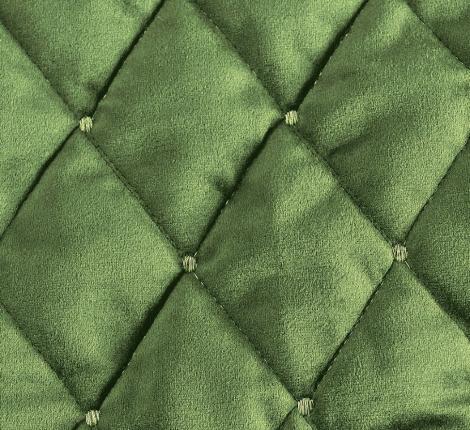 Комплект накидок &quot;Karteks&quot; на угловой диван с оттоманкой и подлокотниками Ромбы, зеленый