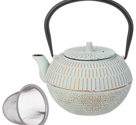 Заварочный чайник чугунный "Lefard" 734-1003 с эмалированным покрытием внутри, 1200 мл