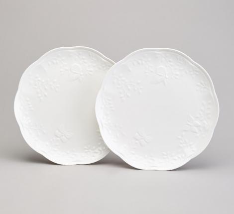 Набор обеденных тарелок 2 шт. "FLOWERS STORY", 25,5*2,5 см