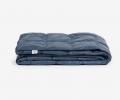 Дорожный плед пуховый "TRAVEL PLAID GRASS INDIGO", 140х200