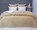 Постельное белье с одеялом "Kazanov.A." Массимо (бежевый) Велюр/Egypt Cotton, 1,5 спальный