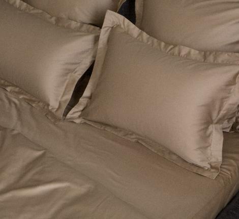 Наволочка "CARAMEL BEIGE ALLURE GRASS" Мако-Сатин, 50х90 (2шт)