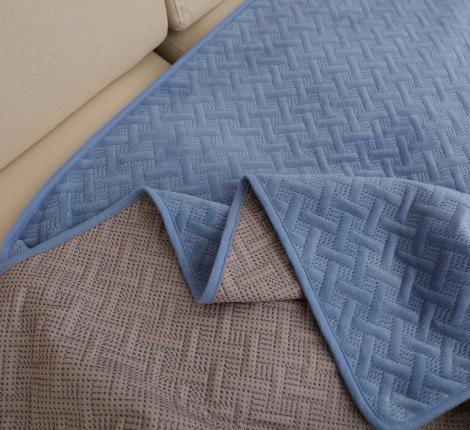 Комплект накидок на диван "Tango" Sofa 90x160 (1 шт.), 90x210 (1 шт.), голубой