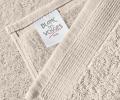 Полотенце махровое "Blanc des Vosges" UNI SABLE (бежевый-серый), 55х110
