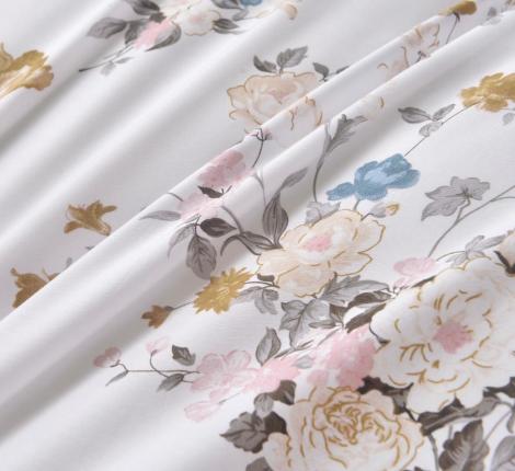 Постельное белье "Sofi de Marko" Адель (пудра) Сатин, 1,5 спальный