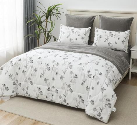 Постельное белье с одеялом "Sofi de Marko" Роберто №31 Велюр/Сатин, Евро