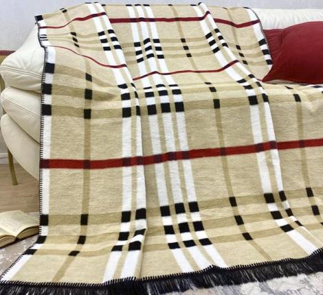 Плед хлопковый Райтекс "КЛЕТКА", 150х200