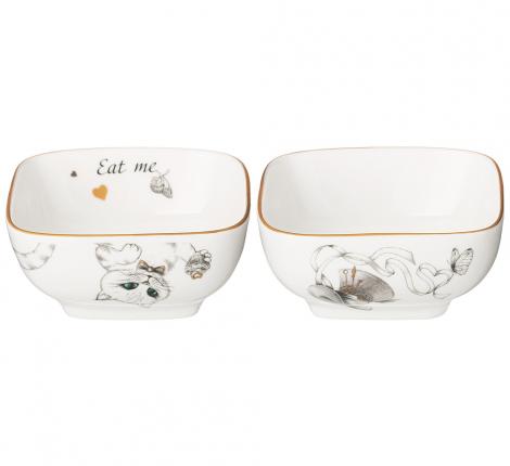 Набор квадратных салатников  2 шт. "WONDERLAND", 100 мл