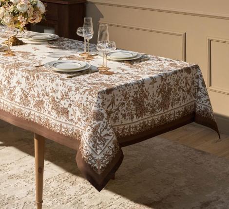 Скатерть с пропиткой SANTALINO "ROYAL GARDEN" 140х300 см, белый