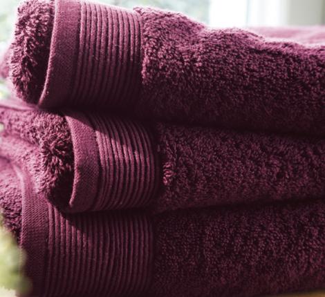 Полотенце махровое "Blanc des Vosges" UNI CYCLAMEN (фиолетовый), 40х60