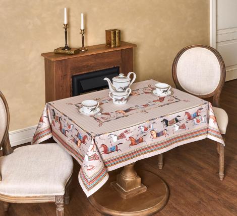 Скатерть с пропиткой SANTALINO "PASSAGE" 110х140 см, капучино