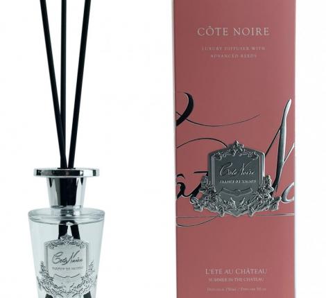 Диффузор "COTE NOIRE" L'ETE AU CHATEAU серебряный декор, 150 мл