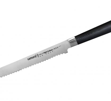 Нож кухонный quot;Samura Mo-Vquot; для хлеба 230 мм, G-10