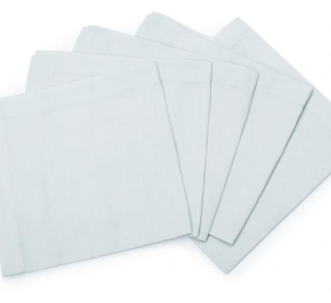 Салфетка кухонная "UNI" 47х47 хлопок-лён, светло-бирюзовый