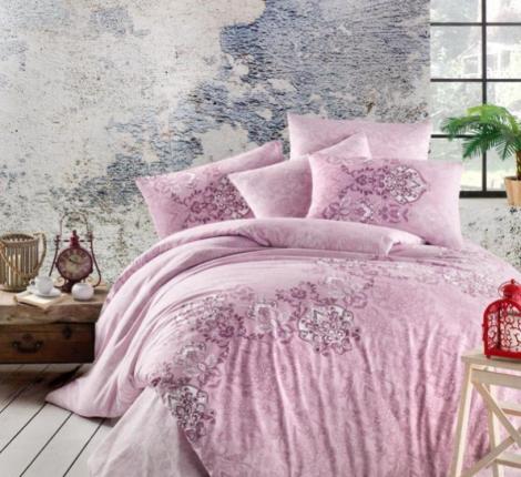 Постельное бельё EFOR RANFORCE "MARFIL LILA" (100% хлопок), Евро