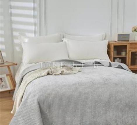 Покрывало велюровое "ROMANCE" JOY JH-01 Silver, 220х240