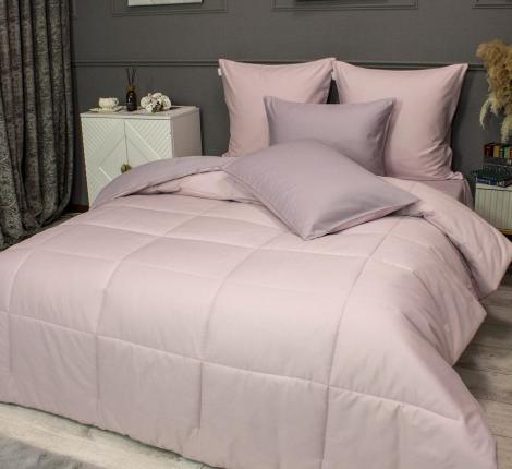 Постельное белье с одеялом "Kazanov.A." Шеффилд (лаванда жемчуг пудра) Сатин, Евро