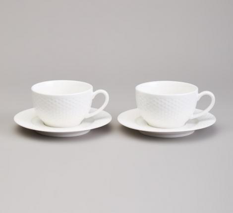 Чайный набор "INFINITY" на 2 персоны, 4 предметов (230 мл)