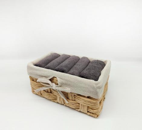 Набор махровых салфеток "Sofi de Marko" Дэйзи 30х50-5шт., мокко