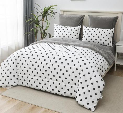 Постельное белье с одеялом "Sofi de Marko" Роберто №25 Велюр/Сатин, 1,5 спальный