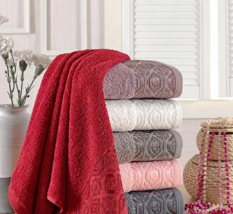 Набор махровых полотенец "PHILIPPUS" 70х140 SLOW COTTON (E717) DEVINA