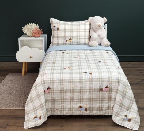 Постельное белье детское с одеялом "Sofi de Marko" Щенята Сатин, 1,5 спальный