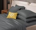 Постельное бельё Sharmes "Bamboo" Семейный, графитовый
