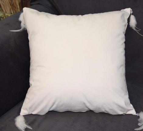 Наволочка декоративная "Sofi de Marko" Жасмин (молоко) Велюр, 45х45 