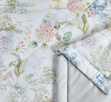 Постельное белье с одеялом "Asabella" 2232-OSPS Мако-Сатин, 1,5 спальный