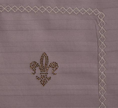 Постельное белье "Kazanov.A." Stripe Royal (капучино) Страйп Сатин, 1,5 спальный