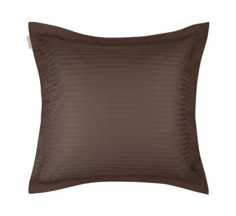 Наволочка "Sofi de Marko" Моне (кофе) Страйп Сатин, 70х70 с ушками 5см (1 шт.)