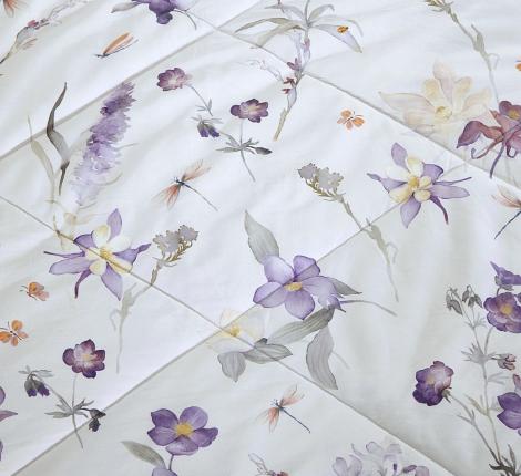 Постельное белье с одеялом "Asabella" 2370-OSPS Мако-Сатин, 1,5 спальный