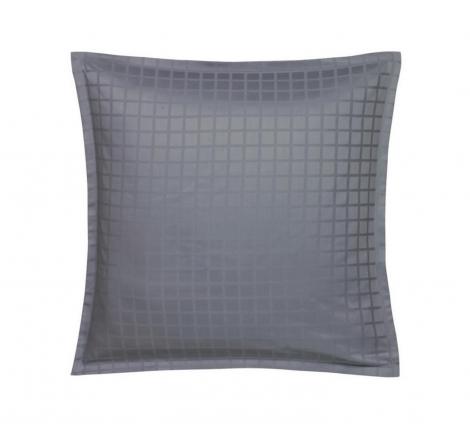 Наволочка "Blanc des Vosges" PALACE ARDOISE(темно-серый) сатин жаккард, 60х60