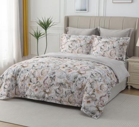 Постельное белье с одеялом "Sofi de Marko" Ренато №28 Велюр/Сатин, 1,5 спальный