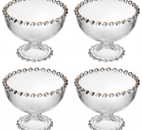Набор креманок 4 штуки "GOLDEN CHARM", 11*8,5 см