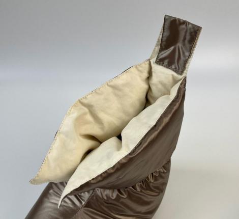 Сапожки-носочки пуховые "Comfort Socks Travel Grass" Milk Chocolate, 40-45 р.