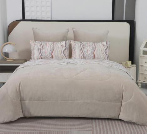 Постельное белье с одеялом "Sofi de Marko" Роберто №9 Велюр/Сатин, Евро