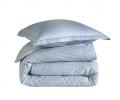 Постельное бельё "Blanc des Vosges" GRAVITY BLEU CELESTE Сатин ДеЛюкс, Евро