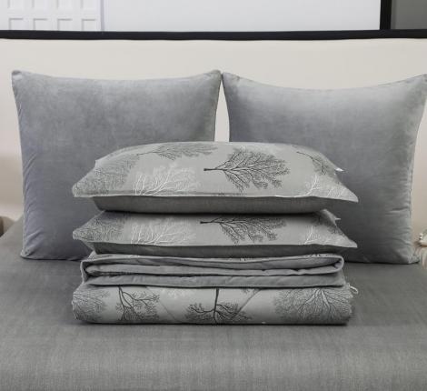 Постельное белье с одеялом "Sofi de Marko" Роберто №17 Велюр/Сатин, Семейный